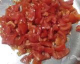 A picture of step 1 of Paneer makhni.