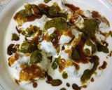 A picture of step 5 of Dahi Bhalla Papdi Chat With Kachori toppings (No Cook Recipe).