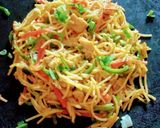 A picture of step 19 of Easy Chicken Chow Mein.