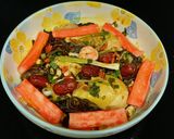 Hình bước làm 3 của món Đùi gà hấp ngũ sắc
