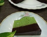 Foto langkah ke 3 dari resep Puding Lumut Lapis Coklat.