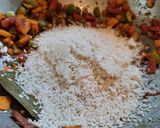 A picture of step 4 of Mung Daal Khichdi or Bhog Khichdi.