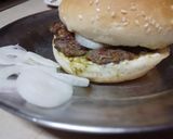 A picture of step 8 of Fusion chapli burger 🍔.
