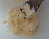 A picture of step 1 of Vickys Cornmeal Cookies w Cinnamon Lemon Sugar, GF DF EF SF NF.
