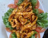 Hình bước làm 1 của món Mực lá nướng sa tế