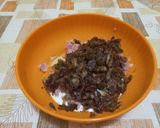 A picture of step 3 of Savory Tart with Radicchio, Gorgonzola, and Ham.