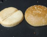 A picture of step 5 of American style Burger.