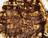 A picture of step 13 of Osaka Okonomiyaki.