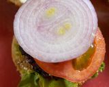 A picture of step 6 of Amaranth Burger.