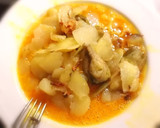 Foto del paso 4 de la receta: Tortilla de patatas y alcachofa con huevos de gallina araucana