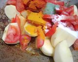 A picture of step 3 of Chicken aloo ka salan.