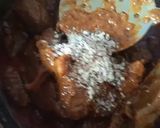 A picture of step 4 of Mutton Badami qorma.