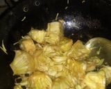 A picture of step 3 of Kathal Masala Sabzi.