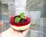 Hình bước làm 1 của món Cranberry cheesecake
