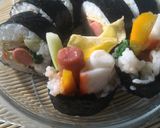 Foto langkah ke 6 dari resep Gimbab (nasi gulung nori) Kimbab.