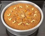 A picture of step 12 of Banana Sooji Cake.
