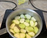 Hình bước làm 2 của món Canh Mướp Khía Nấu Tôm Khô