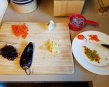 A picture of step 1 of Louisiana hot sauce.