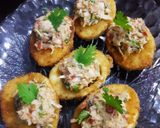 A picture of step 5 of Fried Deviled Eggs.