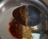 A picture of step 4 of Dahi wali bhindi.