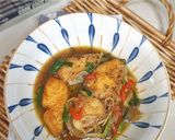 Gambar langkah 4 resipi Menu Berpantang : Tenggiri Masak Halia & Blackpepper.