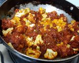 A picture of step 4 of Gobhi Manchurian Chinese style.
