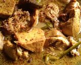 Foto langkah ke 4 dari resep Opor Ayam & Tahu Bumbu Kuning.