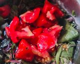 A picture of step 1 of Green Amaranth leaves soup.