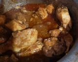A picture of step 2 of Chicken Qorma.
