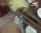A picture of step 2 of Chocholate pancake.