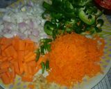 A picture of step 4 of Paneer chilli.