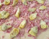 Foto del paso 9 de la receta: Pizza de alcachofas, jamón y rúcula