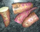 A picture of step 1 of Sweet potato chat.