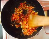 A picture of step 3 of Kadai Vegetable Masala | Kadai Veg gravy | Restaurant style recipe.