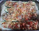 Foto del paso 6 de la receta: Calabacines rellenos con arroz y bechamel