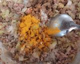 عکس مرحله 4 از دستور خوراک سیب زمینی و گوشت چرخکرده رژیمی(بدون روغن)