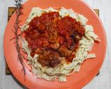 Foto del paso 3 de la receta: Pappardelles caseros cortados a mano con salsa casera