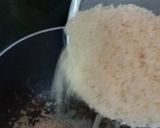 A picture of step 1 of Making sticky rice to regular (non sticky rice).