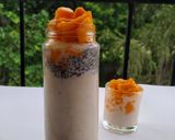A picture of step 4 of Overnight oats chia seeds with mangoes.