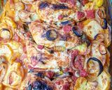 A picture of step 6 of Baked potatoes and Chicken (Egyptian Style).