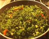 Foto del paso 4 de la receta: Pastél de repollo verde crespo a cielo abierto y roqueforteado