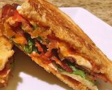A picture of step 7 of Caprese bacon melt.