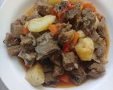 A picture of step 8 of Boiled African Beef Stew.