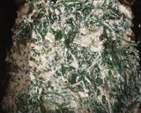 A picture of step 5 of Scalloped Potato Spinach Roll.