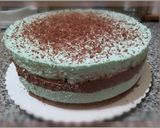 Foto del passaggio 4 della ricetta Cheesecake menta&cioccolato con base di pan di Spagna