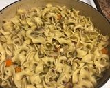 A picture of step 6 of Heart healthy, get well soon chicken noodle soup.