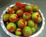 A picture of step 1 of Gunda Mango Pickle.