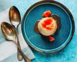 A picture of step 1 of Blood orange panna cotta.