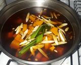 Foto langkah ke 5 dari resep Kolak labu kuning bubur gunting.