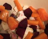 A picture of step 1 of Roast Celeriac, Carrot and Beetroot.